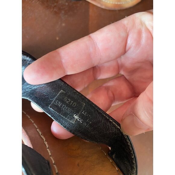 Tory Burch Cameron Black Patent Leather Thong Casual Sandal - 6 1/2 - Picture 6 of 11